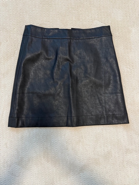 J. Crew Dresses & Skirts - J. Crew Black Faux Leather Mini Skirt